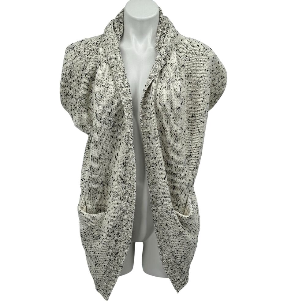 Anthropologie Moth Women's Cocoon Open Front Shrug Cardigan Sweater M Layering